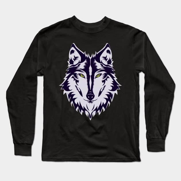 Wolf Long Sleeve T-Shirt by ErMa-Designs